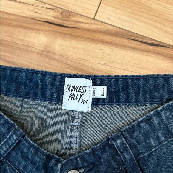 Princess Polly Karol V-Waist Wide Leg Jeans - Picture 4 of 7